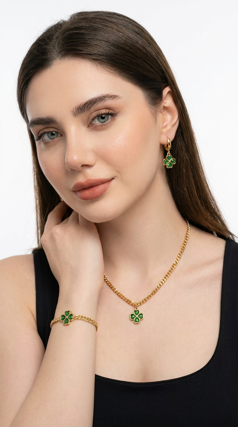 Lucky Emerald Set